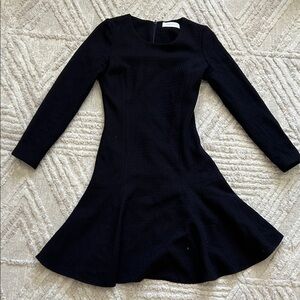 The fold London navy and black Long Sleeve Dress